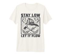 Rescue Low Let It Flow Firefighter Fireman Rescue T-Shirt Haut de Gamme