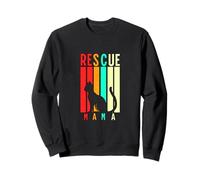 Rescue Mama Apparel Cat Rescue Mom Gift Cat Lover Adopt Cat Sweatshirt