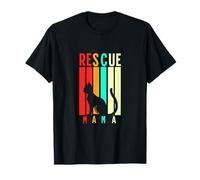 Rescue Mama Apparel Cat Rescue Mom Gift Cat Lover Adopt Cat T-Shirt
