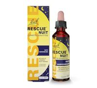 RESCUE NUIT - Compte-Gouttes - Mélange de 6 Fleurs de Bach Original - Nuits sereines & Se coucher avec l'esprit léger - Pensées obsédantes, cogitations - Naturel - 20ml