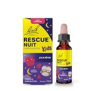 RESCUE NUIT KIDS - Jolis Rêves - Apaisement et Relaxation - Formule Sans Alcool - Goût Framboise - Dès 3 Ans - Compte-gouttes 10 ml