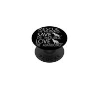 Rescue Save Love Pets Refuge pour Animaux PopSockets PopGrip Adhésif