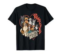 Rescued is My Favorite Race Dog Adoption Heart Pack T-Shirt