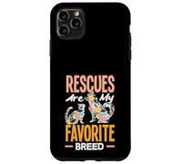 Rescues are My Favortie Aide au Refuge pour Animaux de Race Coque pour iPhone 11 Pro Max