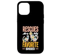 Rescues are My Favortie Aide au Refuge pour Animaux de Race Coque pour iPhone 12/12 Pro