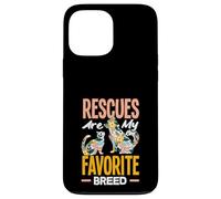 Rescues are My Favortie Aide au Refuge pour Animaux de Race Coque pour iPhone 13 Pro Max