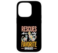 Rescues are My Favortie Aide au Refuge pour Animaux de Race Coque pour iPhone 14 Pro