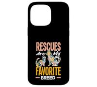Rescues are My Favortie Aide au Refuge pour Animaux de Race Coque pour iPhone 14 Pro Max