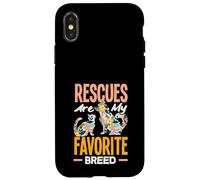 Rescues are My Favortie Aide au Refuge pour Animaux de Race Coque pour iPhone X/XS