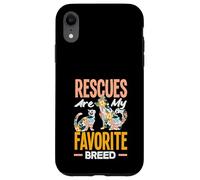 Rescues are My Favortie Aide au Refuge pour Animaux de Race Coque pour iPhone XR