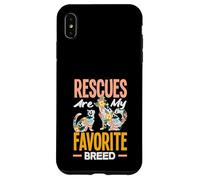 Rescues are My Favortie Aide au Refuge pour Animaux de Race Coque pour iPhone XS Max