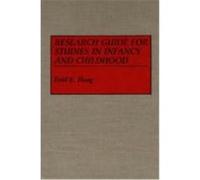 Research Guide for Studies in Infancy and Childhood, Reference Sources for the Social Sciences and Humanities Enid E. Haag (Auteur)