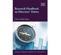 Research Handbook on Directors' Duties (Research Handbooks in Corporate Law and Governance Series) - [Livre en VO] Adolfo Paolini (Auteur)