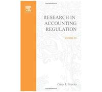 Research In Accounting Regulation