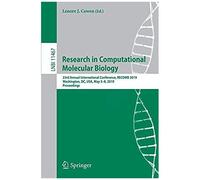 Research In Computational Molecular Biology