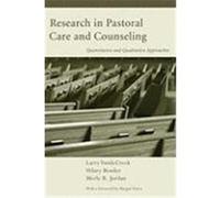 Research in Pastoral Care and Counseling: Quantitative and Qualitative Approaches VandeCreek, Larry, Bender, Hilary E., Jordan, Merle R. (Auteur)