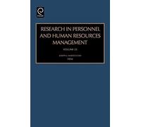 Research in Personnel and Human Resources Management J. J. Martocchio (Auteur)
