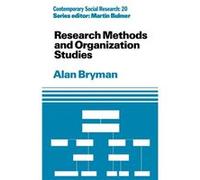 Research Methods and Organization Studies by Alan Bryman Alan Bryman (Auteur)