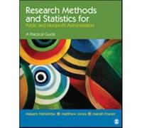 Research Methods And Statistics For Public And Nonprofit Administrators: A Practical Guide (Paperback) Masami Nishishiba, Matthew A Jones, Mariah A Kraner (Auteur)