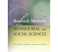Research Methods for the Behavioral and Social Sciences by David J. Marshall University Pittenger Bart L. Weathington, Christopher J. L. Cunningham, David J. Pittenger (Auteur)