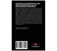 Research On Dormancy And Seed Germination As An Educational Resource