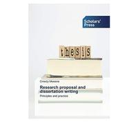 Research Proposal And Dissertation Writing