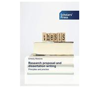Research Proposal And Dissertation Writing