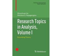 Research Topics In Analysis, Volume I