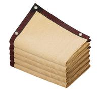 Réseau Anti-Ultraviolet, Sunshade Net 80% Shade with Grommets Beige Multiple Sizes(3.0x3.0 m/9.8x9.8 ft)