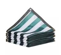 Réseau Anti-Ultraviolet, Sunshade Net 90% UV Blocking HDPE Dark Green and White Stripes Multiple Sizes(2.0x4.0 m/6.6x13 ft)