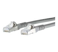 Metz Connect 1308455033-E RJ45 Câble réseau, câble patch CAT 6a S/FTP 5.00 m gris avec cliquet d'encastrement 1 pc(s)