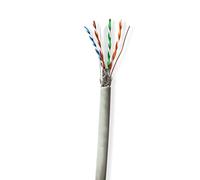 Réseau Câble Rouleau | CAT6 | Rigide | S/FTP | CCA | 305.0 m | Intérieur | Rond | PVC | Gris | Boîte de Tirage
