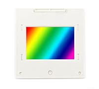 Réseau de diffraction Type de transmission 80 à 1600 lignes/mm pour expériences pédagogiques spectroscopiques et optiques avec cadre PET (80 lignes/mm)