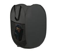 Réseau De Linge De Réseau - Hamper Pliable, Panier Stable Avec Poches Latérales, Conception D'économie D'espace | Pour Les Toilettes, Le Dortoir, Le Rangement