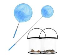 Réseau De Papillons, Kescher pour Enfant, Jouets De Plage, Enfant, Filet De Pêche Au Papillon, Réseau Extensible Au Télescope avec Une Poignée Non Glissante, Jouet Extérieur pour La Piscine De La Pi