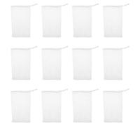 Réseau de Savonnette Moussant 12 Pièces pour Nettoyage du Visage | PP et PE Blancs, Protège le Savonnette, Meilleure Prise, pour Bain et Restes