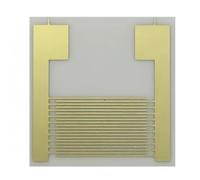 Réseau d'électrodes interdigitées en céramique d'alumine 0,38 for capteurs d'humidité - Condensateur IDE avec technologie de puce intelligente(10x10mm 10PCS)