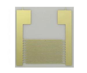 Réseau d'électrodes interdigitées en céramique d'alumine de 0,38 mm for capteurs d'humidité - Condensateur IDE avec technologie de puce intelligente(10x10mm 10PCS)
