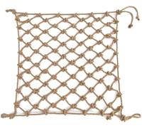 Réseau d'escalade Filet d'escalade extérieur en corde de chanvre 16MM/15CM, filet de sécurité for enfants, filet de Protection for balcon, escaliers, jardin, corde de chanvre décorative(3m*4m)