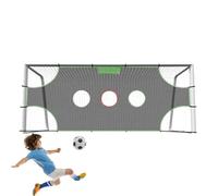 Réseau d'exercices de football | Réseau de coaching de football amovible avec 1/3/5 trous-quart-arrière Équipement d'entraînement pour les terrains de jeux extérieurs et les patios, augmente la