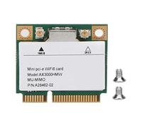 Réseau Mini PCIE, Carte WiFi 802.11ax/AC 2.4G 5Ghz Adaptateur PCI E Wifi6 3000Mbps sans Fil Haute Vitesse