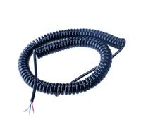 Réseau spiralé spiralé Flex, Câble à ressort en fil de cuivre multi-spec, 2 à 9 cœurs, 2 à 7.5m, gaine solaire extérieure, 2 pièces(6 cores 0.2 square,5Meter)