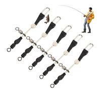 Réseaux de fûts de pêche - Lot de 5 anneaux d'appâts capturés - Anneau de colonne vertébrale - Raccord haute résistance pour eau salée - Pêche en eau douce - Torche