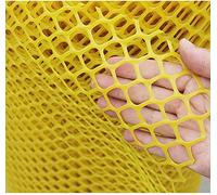 Réseaux de jardinage réutilisables, Filet de jardin en plastique jaune for volaille, clôture en fil de fer, clôture for plantes, maille hexagonale for canards, chats, lapins, avec attaches zippées(0.8