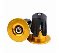 Resefinem Lot de 2 bouchons d'extrémité de guidon de vélo en aluminium coloré Idéal pour les amateurs de vélo en alliage d'aluminium de qualité supérieure et plastique de qualité supérieure (doré)