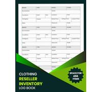 Reseller Inventory Log Book: From Purchase to Profit: The Only Inventory Tracker You’ll Need for Online Sales