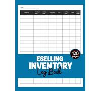 reselling inventory log book: Simple Record Keeping for Online Resellers, Costs, Track Sales, Fees, and Profit Margins
