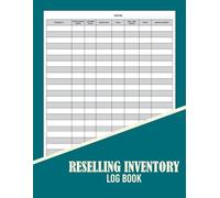 Reselling Inventory Log Book: Track Purchases, Listings, Costs, and Profits, Stay Organized and Maximize Your Reselling Business, for Managing Inventory and Margins