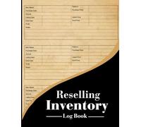 Reselling Inventory Log Book: Track Purchases, Listings, Sales & Profits | Perfect for Amazon, eBay, Mercari & More