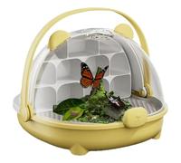 Réservateur de reptile, conteneur de transport à à soie | Conteneur de transport transparent portable avec poignée | Carrier Pet House Observez la cage habitat de l'enceinte pour les et les animaux de